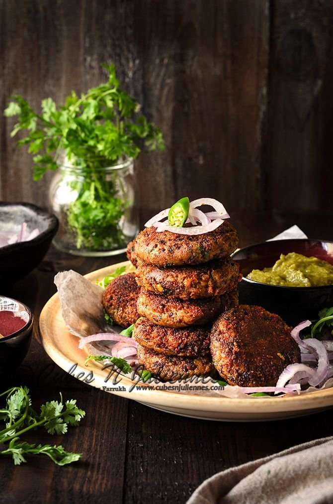 Shami Kabab _ Recipe_ Cubes n juliennes